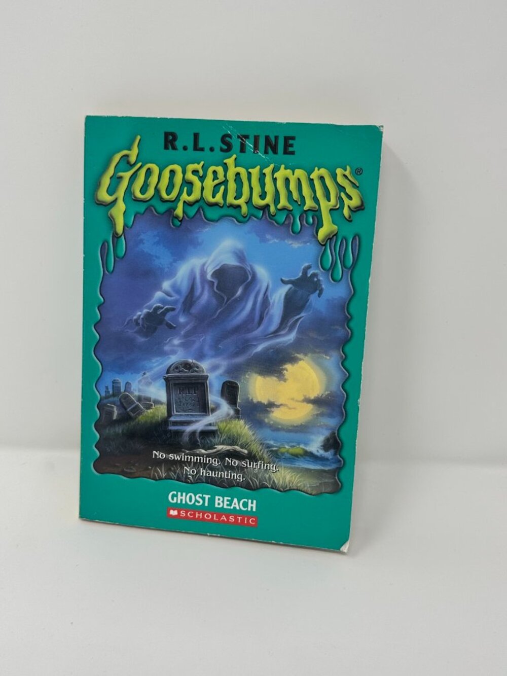 GUC Goosebumps Ghost Beach 1st Scholastic Print 1994 Horror RL Stine Vintage